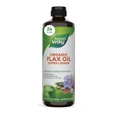 Nature's Way Organic Flax Oil Super Lignan, Cold-Pressed Flaxseed Oil with Omega-3 ALA, Unrefined Organic Liquid Flax Oil Supplement, Unflavored, 24 Fl Oz