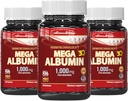 Dr K&C HNHusa Mega Albumin Protéine 1000mg 180 Comprimés Rein santé Fonction hépatique Bien-être Général Soutien de la santé Supplément Équilibre de vie énergétique 60tabs 3pk