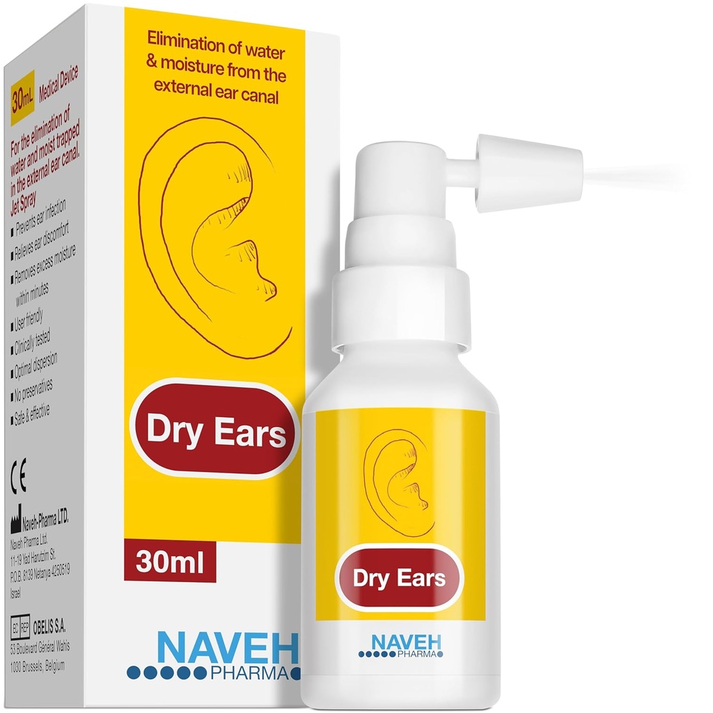 vaporisateur de gouttes d'oreilles - gouttes de séchage de l'oreille pour les adultes et les enfants/Supprimer l'eau emprisonnée dans les oreilles et prévenir la douleur, l'infection et la perte auditive (1 Fl Oz)