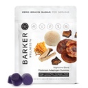 Barker Wellness Nighttime Mushroom Adaptogen Gummies – Végétaliens, sans sucre Mushroom fonctionnelle Gummies avec Reishi, Lion, Mane, Chaga, Cordyceps & Adaptogens – Non-OGM, 60 Compte