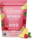 Ultima Replenisher Gut Health Supplement and Electrolytes Powder - Lémonade aux framboises, 14 Stickpacks - Packs d'hydratation avec des avantages santé Gut ajoutés