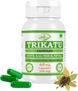 Trikatu à base de plantes naturelles et pures (Pippali, Kali Mirch, Sonth) Capsules d'extraits d'une puissance maximale, 100% de produits à base de plantes.