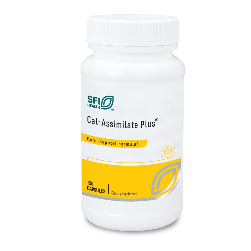 Klaire Labs SFI Health Cal-Assimilate Plus - Complexe de soutien triple os de calcium avec vitamine D3, minéraux clés et sulfate de chondroïtine, hypoallergénique et sans ESB (150 capsules)