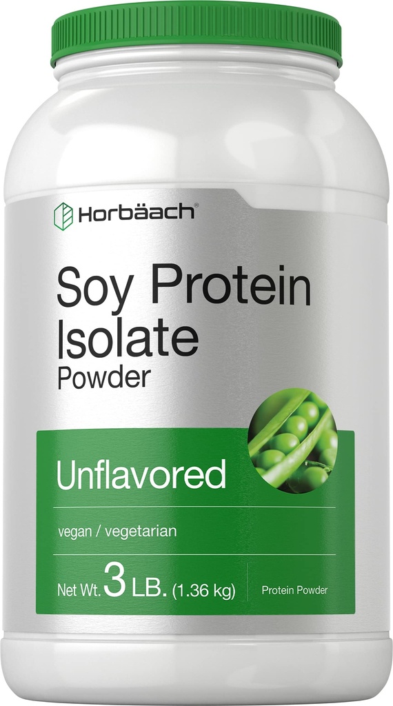 Poudre Isolée de protéines de soja d'horbaach : 3 lb.