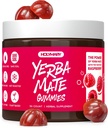 HOLYMARY Yerba Mate Gummies, framboise parfum - énergie, focus, pouvoir végétalien, non-OGM, ingrédients naturels, sans gluten, 50 délicieux suppléments Gummies