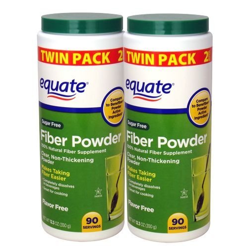Poudre de fibre sans sucre - 90 portions, 12,3 oz (2 paquets)