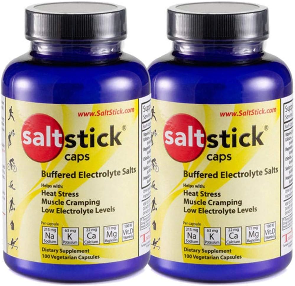 SaltStick Caps Electrolyte Remplacement 100 Compte (200 Capsules) (Packaging May Vary)