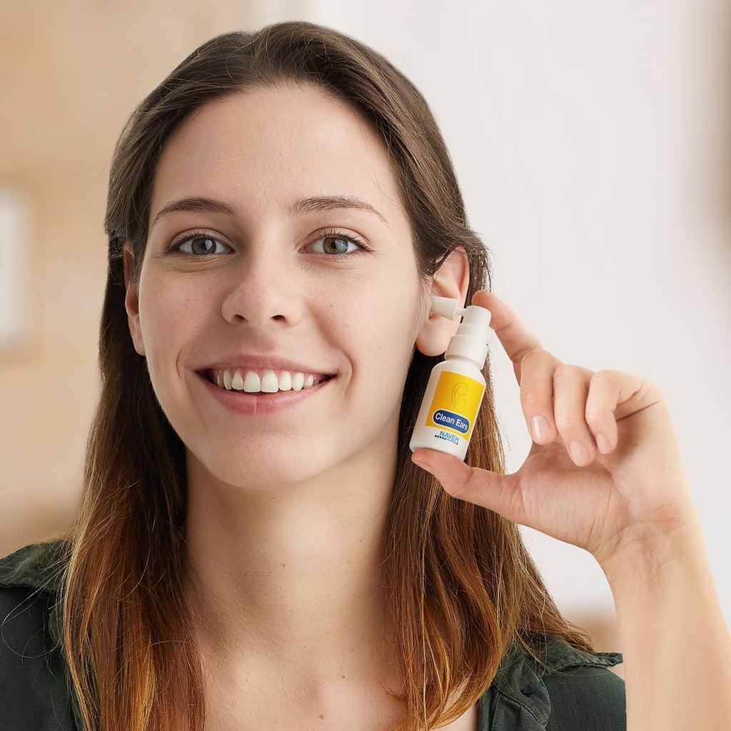 Vaporisateur d'enlèvement de la cire d'oreille NAVEH PHARMA 0.5 Fl Oz + Vaporisateur d'enlèvement de la cire d'oreille NAVEH PHARMA 1 Fl Oz