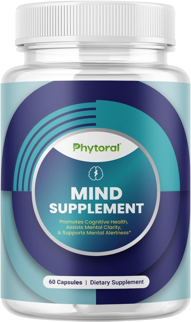 Supplément Cerveau Nootropique pour la mémoire et l'amélioration de la concentration - Vitamines pour la santé mentale du cerveau et la clarté - Complexe de santé cognitive pour la vitalité mentale et l'alerte mentale - 60 Compte