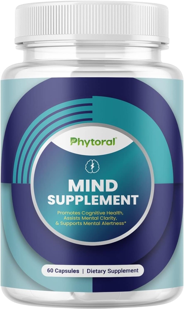 Supplément Cerveau Nootropique pour la mémoire et l'amélioration de la concentration - Vitamines pour la santé mentale et la clarté du cerveau - Complexe de santé cognitive pour la vitalité mentale et l'alerte mentale - 60 capsules
