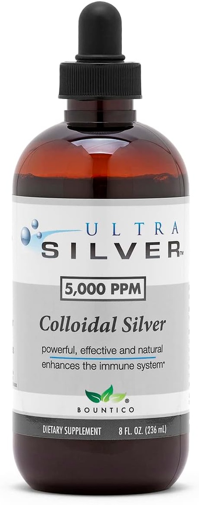 Ultra Silver® Colloidal Silver 5.000 PPM, 8 Oz (236mL)