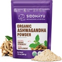 Poudre d'Ashwagandha biologique Siddhayu - 12 oz