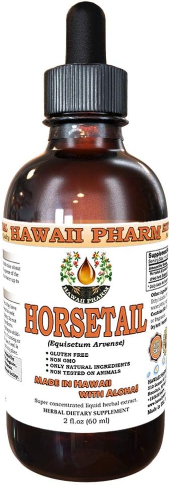 Hawaii Pharm Horsetail (Equisetum arvense) Extrait liquide 2 Oz