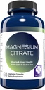 MD. Life Citrate de magnésium 250 mg – 30 Capsules – Supplément de citrate de magnésium à haute absorption – Capsules faciles à avaler pour le soutien musculaire, nerveux, cardiaque, du sommeil et des os