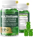 Vitamine D3 + K2-1000UI D3 90mcg K2 - Multivitamine pour Végétariens et Adultes avec/Algae Omega-3,Iron,Methyl B12,Seamoss,Iodine pour os, Muscle,Énergie,Immunity Support- Sans sucre,Sans gluten,120 Compte