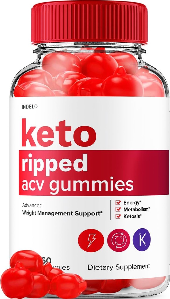 Gummies de vinaigre de cidre d'Apple Ripped - Avancé Gummies de vinaigre de cidre d'Apple Ripped Gummies Dietary Supplément Avis Extra Strength (60 Gummies)