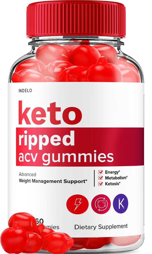 Gummies de vinaigre de cidre d'Apple Ripped - Avancé Gummies de vinaigre de cidre d'Apple Ripped Gummies Dietary Supplément Avis Extra Strength (60 Gummies)
