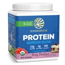 Poudre de protéine végétalienne avec BCAA-Baca Protéine de chanvre biologique Sans gluten Sans OGM Sans lait Sans sucre de soja Sans glucide Poudre de protéine à base de plantes de Berry 15 SRV 375 G.