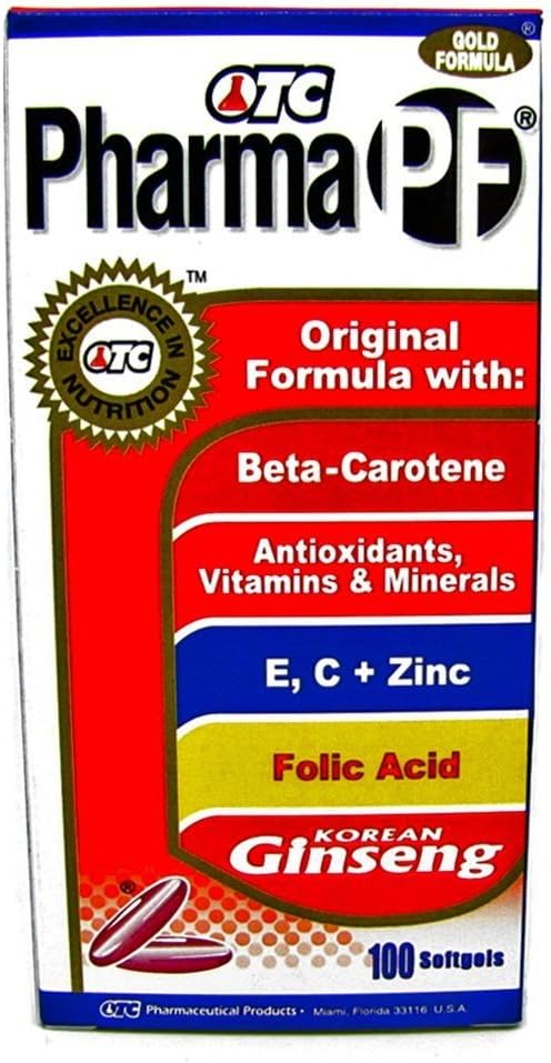 OTC Pharma PF Gold Formula Original Formula 100 Softgels Dietary Supplément