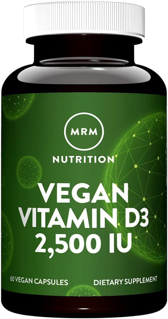 MRM Nutrition Vitamine végétalienne D3 2 500 UI de os et d'immuno-sanitaires
