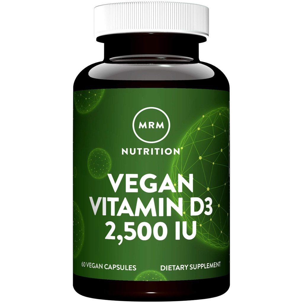 MRM Nutrition Vitamine végétalienne D3 2 500 UI de os et d'immuno-sanitaires