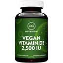 MRM Nutrition Vitamine végétalienne D3 2 500 UI de os et d'immuno-sanitaires