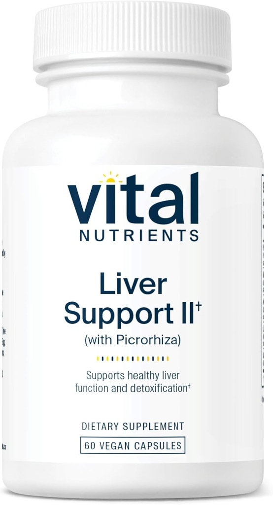 Alimentations vitales Soutien du foie II avec Picrorhiza, Thistle de lait et Curcumin.com Combinaison végétale pour soutenir la fonction hépatique saine.