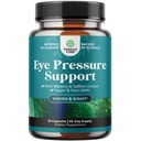 Natures Craft Eye Pressure Support with Bilberry Extract - Vegan Eye Health Supplement for Adults for Ocular Pressure Relief with Safran Ginkgo Niacin and More Vitamines Vision Support - 30 Compte