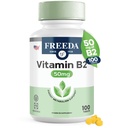 Freeda Vitamine B2 Riboflavine 50mg – Support du système nerveux et énergétique – supplément sans gluten pour le cerveau et le métabolisme – (100 Ct)