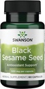 Swanson Full Spectrum Black Sesame Seed 500 Milligrams 60 Capsules