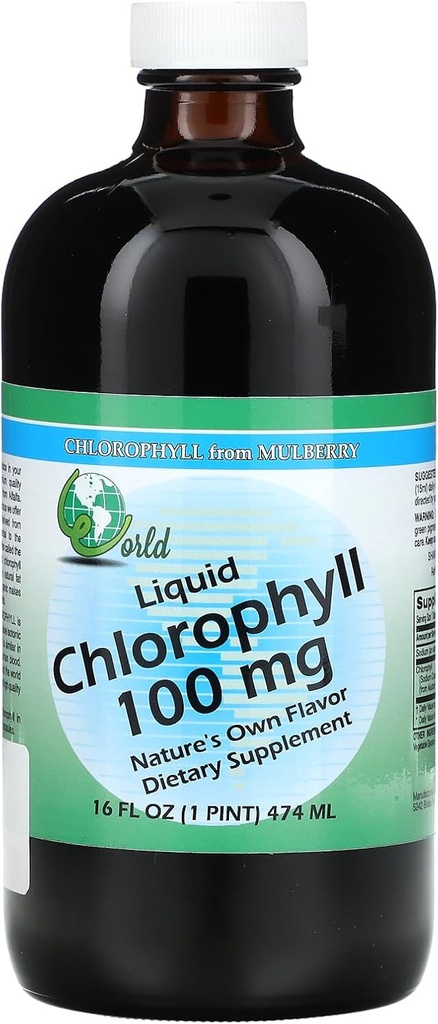 Chlorophylle liquide ORGANIQUE MONDIALE 100mg Mullberry, 0,02 livre