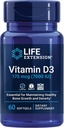 Extension de la durée de vie Vitamine D3 175 mcg (7000 UI), système immunitaire, santé des os, performance cérébrale, sans gluten, non OGM, une fois par jour, approvisionnement en deux mois, 60 softgels