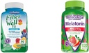 Fibre de Vitafusion Bien Fit Gummies 90 Comte et Max Force Mélatonine Gummies 100 Comte