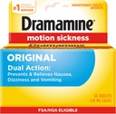 Dramamine Original, Motion Sickness Relief, 36 Count