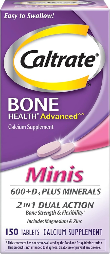 Caltrate Minis Calcium et vitamine D3 Comprimés 150 CT (PACK OF 2)