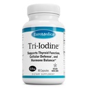 EuroMedica Tri-Iodine - Soutien à la santé thyroïde - Aide l'équilibre hormonal avec l'iode moléculaire de Kelp - Caractéristiques Iodide de potassium et l'iode de sodium - Soutien du cerveau et de l'énergie - 12,5mg, 90 Capsules