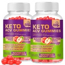 Gummies Keto ACV Gluten et sans sucre Gummmies de vinaigre de cidre de pomme pour la perte de poids avancée - Supplément rapide de Fat Burner Diet pour les femmes hommes - 60 Gummies (1000MG) (2-Pack)