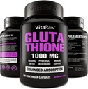 1000mg Glutathion pour le soutien immunitaire - Complexe d'absorption de 100mg - Supplément de glutathion liposomique réduit avec acide lipoïque alpha - booster cerveau, peau Glowing, soutien du foie
