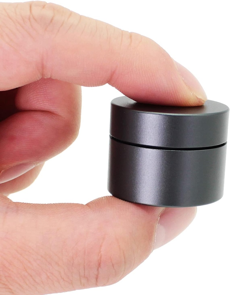 Portable Daily Pill Case, Boîte à pilules rondes en alliage d'aluminium lourd, Organisateur de pilules de voyage imperméable, Porte-vitamines pour le camping extérieur