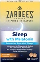 Mélatonine de Zarbee 5mg, L-Theanine + supplément de sommeil GABA pour promouvoir le sommeil paisible, l'arôme naturel d'orange, comprimés à croquer pour les adultes de 12 ans et plus, 60 Nombre