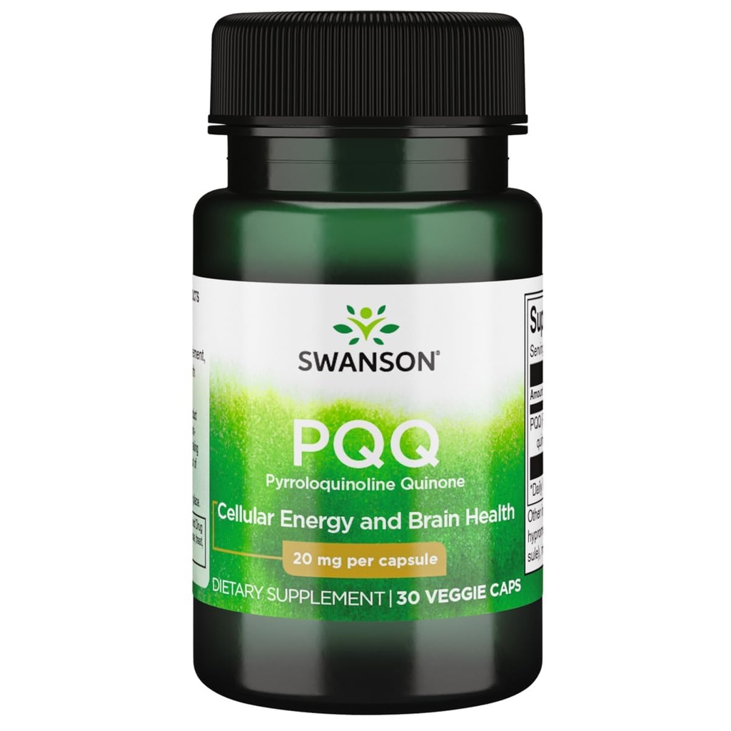 Swanson Pqq Pyrroloquinoline Quinone 20 Milligrammes 30 Gélules