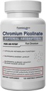 Superior Labs Picolinate de chrome 500mcg, Absorption élevée, Non-OGM, Sucre sanguin et soutien du métabolisme, Gestion du poids et de la rage alimentaire, aide l'énergie et la sensibilité à l'insuline, 120 capsules