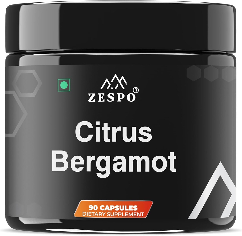 Citrus Bergamot Capsules 90,Supplément 1200Mg Adultes unisexes Aide pour stimuler l'énergie Vitamine C,45 Jours d'approvisionnement 2 Capsules Servir quotidiennement