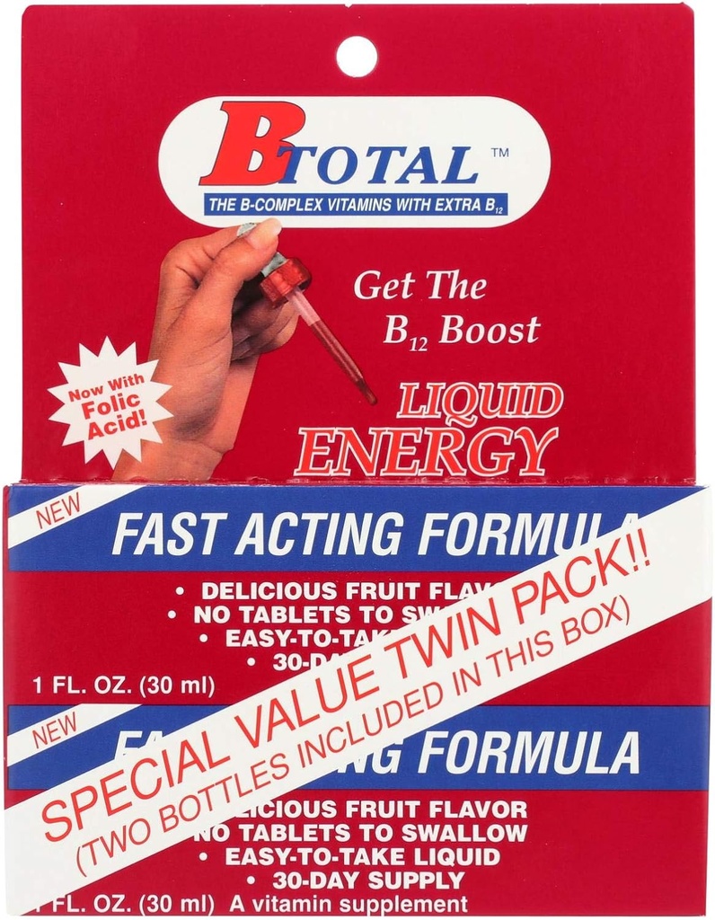 Produits sublinguals B-Total Twin Pack - 2 fl oz