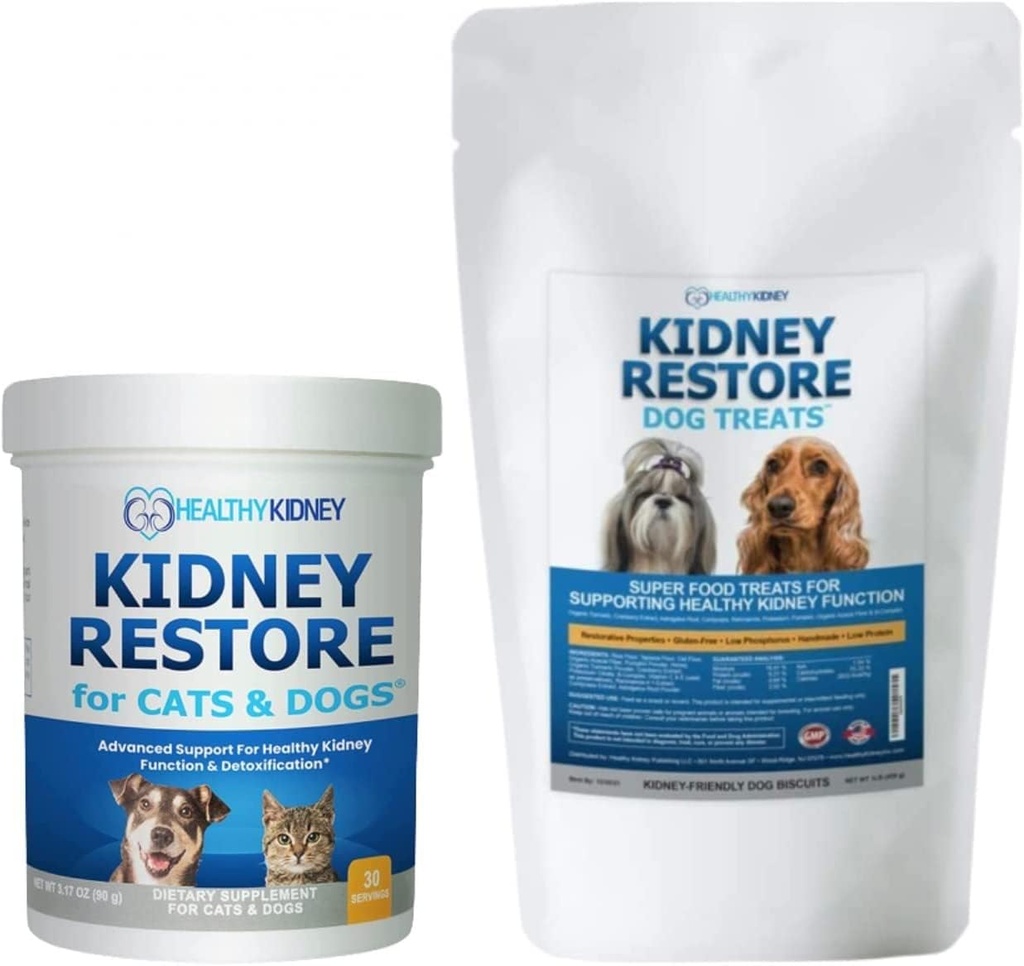Restaurer le rein Cats & Dogs & Restaurer le rein Chien traite le supplément pour le soutien aux animaux renaux de Canine