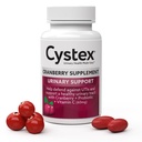 Cystex Cranberry Urinary Health Supplement - 3-en-1 UTI Protection avec probiotiques, prébiotiques et vitamine C - Soutient le pH vaginal, l'équilibre des levures et la santé urinaire - Agissant rapidement - Sans sucre - 75-Comte