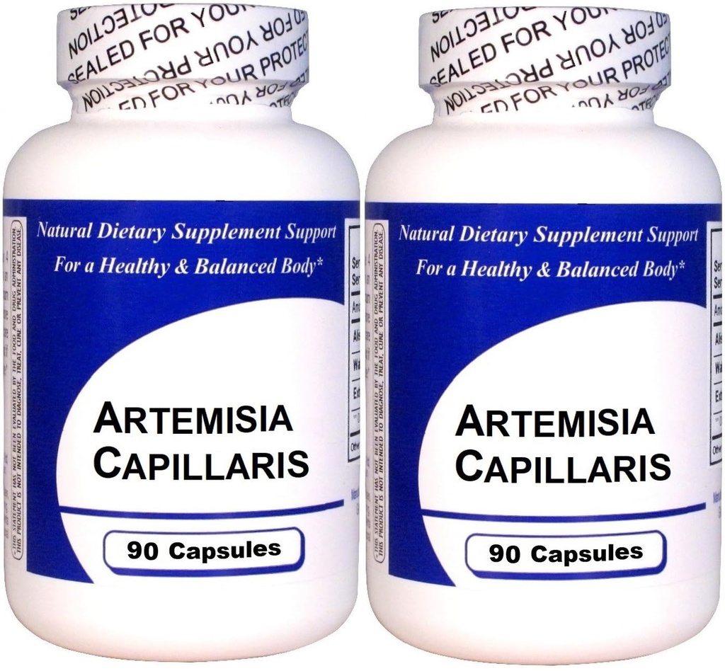 Artemisia Capillaris (90 gélules)-Extrait concentré de plantes - Supplément alimentaire - 2 boîtes