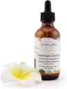 American Ginseng Liquid Extract (Panax Quinquefolius) - Supplément diététique pour le soutien énergétique et immunitaire, Glycérine végétale biologique, 2 Fl.oz