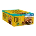 FULFIL Protein Snack Bars, Chocolat salé caramel aromatisé, sans gluten avec 15g de protéines, agrafes de garde-manger, 12 Compte
