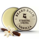 Baume Viking Strike pour les hommes - Laisser en conditionneur de barbe - Baume Styling fabriqué avec des huiles de beurre, d'argan et de jojoba naturellement dérivés (2 Ounce (paquet de 1), Vanilla)